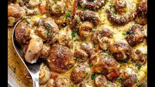 Creamy Garlic Mushrooms and Bacon [upl. by Akirehc]