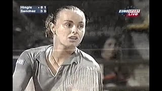 Martina Hingis vs Arantxa SanchezVicario Rome 2001 QF [upl. by Ainesej]