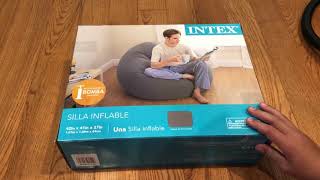 Unpacking Intex Beanless Bag Inflatable Chair [upl. by Tuppeny725]