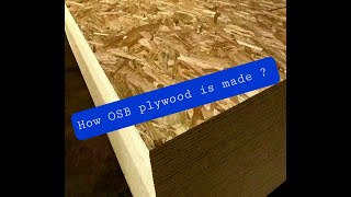 How OSB plywood is made from start to finish [upl. by Anaiek693]