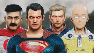 SUPERMAN vs SAITAMA vs HOMELANDER vs OMNIMAN  EPIC BATTLE [upl. by Mott682]