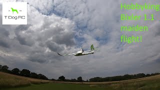 Hobbyking Bixler 11 maiden flight [upl. by Walt]