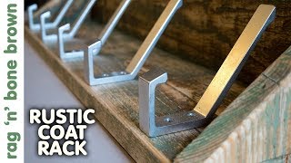 Making A Rustic Coat Rack With Shelf  Pallet Wood Project [upl. by Barayon]