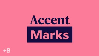 How To Use Accent Marks In Spanish French And Other Languages [upl. by Anderer422]