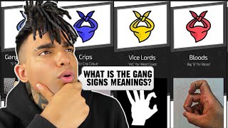 WHAT IS THE MEANING OF GANG SIGNS LOS ANGELES amp CHICAGO GANGS [upl. by Matthaeus8]