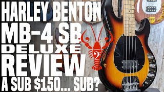 Harley Benton MB4 SB Deluxe  Is this the sub 150 SUB killer weve wanted  LowEndLobster Review [upl. by Juno]