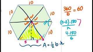 104 Areas of Regular Polygons and Composite Figures [upl. by Ybbob]