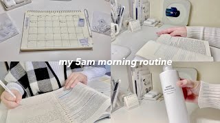 my productive 5am morning routine ✧‧˚ [upl. by Refinneg]