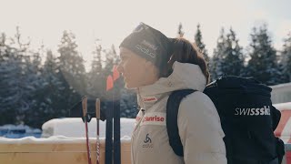 Ein Tag mit Selina Gasparin  BiathlonWeltcup Lenzerheide 2023 [upl. by Yessac]