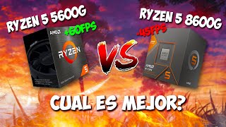 RYZEN 5 5600G VS RYZEN 5 8600G  ¿Cual Es La Mejor APU De 2024 Para Gaming [upl. by Ricardama]