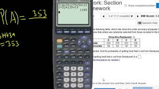 Probability Question with Table and Complement [upl. by Arlan]