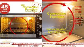 Hanabishi 45L Electric Oven with Convection Function  Maganda nga ba para sa mga bakers [upl. by Ailem]