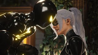 SpiderMan PS4  Black Cat Seduces Spiderman Cutscene The Heist DLC [upl. by Rebak]