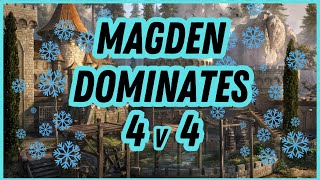 ESO PvP  MagDen Straights DEMOLISHING in NEW BGs  Battleground Chronicles [upl. by Aldredge9]