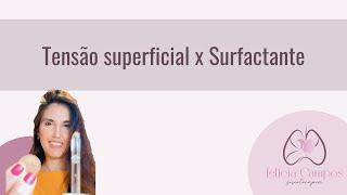 Tensão superficial e surfactante [upl. by Doersten]