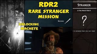 RDR2 A fine night for itUnlock MacheteRare Stranger missionsChapter 3 nite folk side [upl. by Adnuahs]