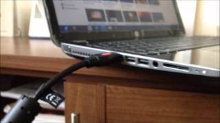 How To Connect Your LaptopComputer Using A HDMI Cable [upl. by Ahsinav217]