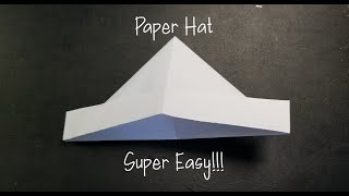 How to make a Paper Hat Super Easy [upl. by Karab]