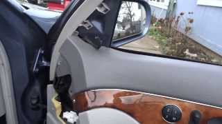 Removing a door panel on Mercedes Benz W211 and replacing power seat control [upl. by Lay]