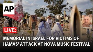 Oct 7 anniversary LIVE Memorial for victims of Hamas’ attack at Nova Music Festival [upl. by Kaitlyn]