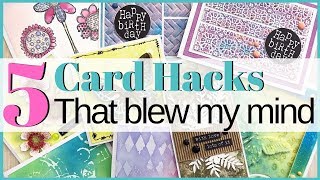 5 Card Making Hacks That Blew My Mind [upl. by Githens]