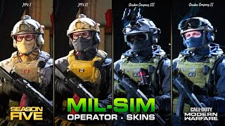 NEW quotMILSIMquot Operator Skins in Season 5 Coalition amp Shadow Company  Modern Warfare [upl. by Orazal]