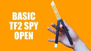 Butterfly Knife Tricks for Beginners 181 Basic TF2 Spy [upl. by Gati]