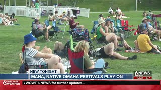 Maha Native Omaha festivals play on amid inclement conditions [upl. by Nadoj]