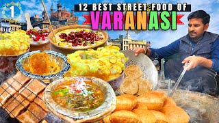 Street Food in Varanasi  ULTIMATE 18HOUR OLDEST Indian Street Food Tour in Banaras UP India 🇮🇳 [upl. by Ynaffad]