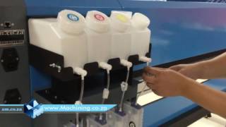 FastCOLOUR Large Format Printer Unbox Bulk Ink System EPSON Printhead Installation and Setup Train [upl. by Metts]