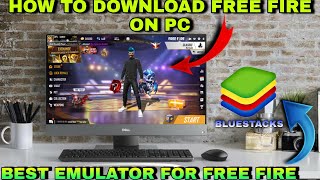 How to download free fire on PC 2024  best bluestacks emulator version for free fire [upl. by Kitchen92]