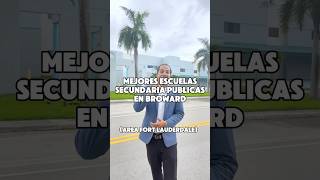 Las Mejores Escuelas Secundarias en El area de Fort Lauderdale Florida [upl. by Nefen]