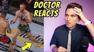 Doctor Reacts to Conor McGregor NASTY Broken Leg at UFC 264  What Happened [upl. by Ignace]