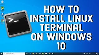 How to Install Linux Terminal on Windows 10 [upl. by Eletnahs83]