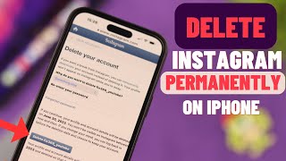 How to Delete instagram account on iPhone Permanently [upl. by Aneekan688]