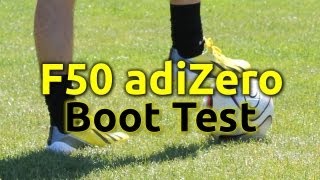 adidas F50 adiZero Boot Test amp Review [upl. by Ahsenom399]