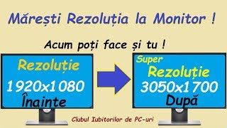 OC la Monitor  Maresti Rezolutia  Tutorial [upl. by Anayi]