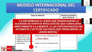 CORRECTO LLENADO DE CERTIFICACIÓN DE DEFUNCIÓN [upl. by Ylenaj]