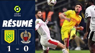 FC NANTES  OGC NICE 10 Résumé  FCN  OGCN  NANTES  NICE  Ligue 1 Uber Eats 20232024 [upl. by Nnaes]