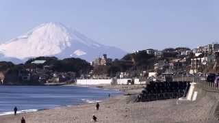 富士山と鉄道 江ノ島電鉄 [upl. by Eidnil]