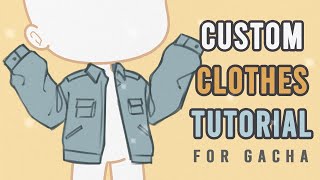 How to Draw Custom Clothes Fabric Folds Tutorial  Gacha Club ✨ [upl. by Ezri]