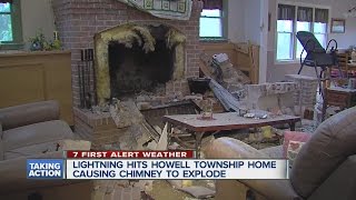 Lightning strikes Howell home [upl. by Laurens]