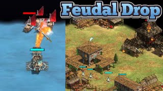 Feudal TC Drop While Fish Raiding How Four Lakes Is Meant To Be Played [upl. by Aneekas]