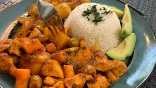 Pechugas de Pollo Guisadas Chicken Breasts Stew Puerto Rican Style [upl. by Debbra778]