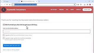 How to get Keywords Everywhere API key  Insight Analyzer [upl. by Ahsinek]