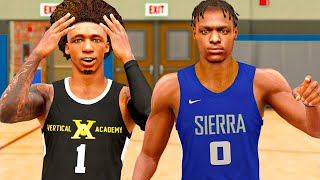 MIKEY WILLIAMS VS BRONNY JAMES IN HIGH SCHOOL HOOPS 2K22 [upl. by Rabi]