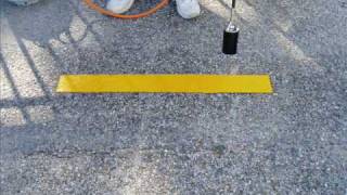 Installing Preformed Thermoplastic Striping [upl. by Aser852]