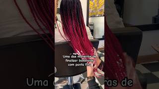 Uma das maneiras de finalizar boxbraids com ponta fina [upl. by Denise]