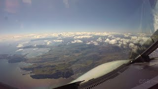 Cockpit view of Mallorca Island Approach  landing at Palma de Mallorca airport on runway 24L 4k [upl. by Evadnee119]