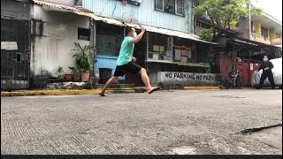 Naglalaro kami ng Badminton sa harapan ng Tapsilogan ni Aling Renz kasi lockdown [upl. by Yemiaj]